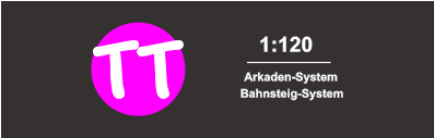 1:120 Arkaden-System Bahnsteig-System TT